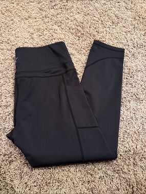 ZYIA Black Activewear Leggings with Inner Tag Detail